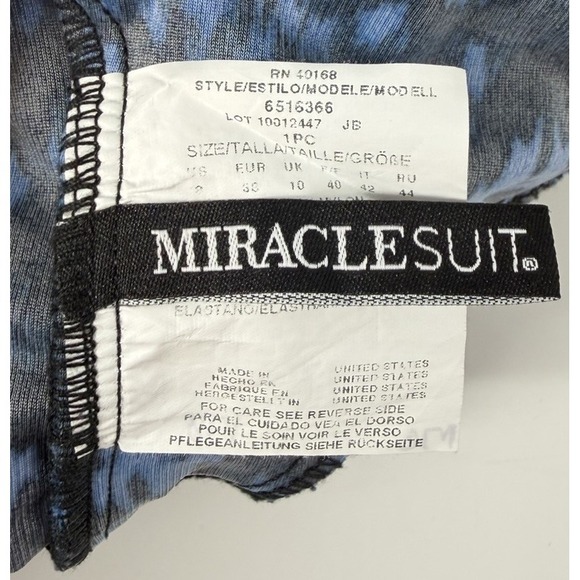 Miraclesuit Sz 8 Sunset Cay Escape Underwire Allover-Slimming One Piece Swimsuit - Picture 5 of 8